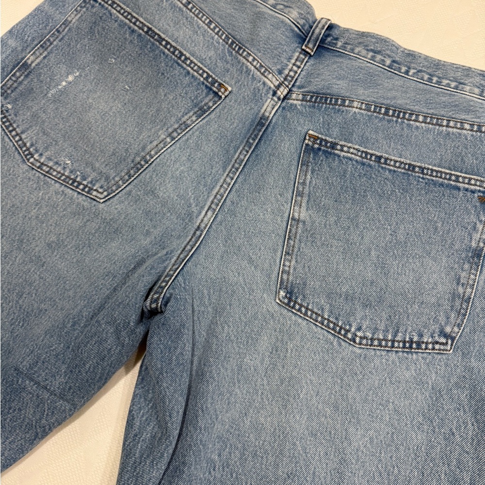 Madewell Light Blue Long Baggy Denim Shorts - Picture 7 of 10